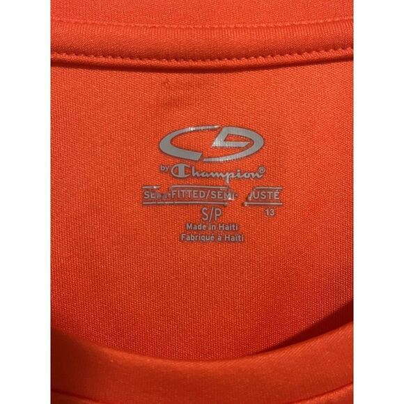 Champion Shirt Women's Small Salmon Orange Athletic Top - Picture 6 of 8